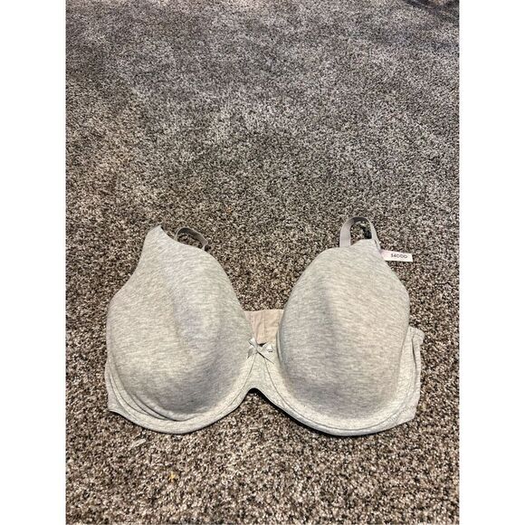 Ambrielle lightly lined full coverage gray bra size 34DDD C1-11 - Picture 1 of 4